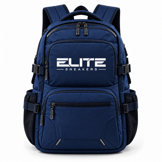 Elite Sneakers Navy Backpack Gym Bag
